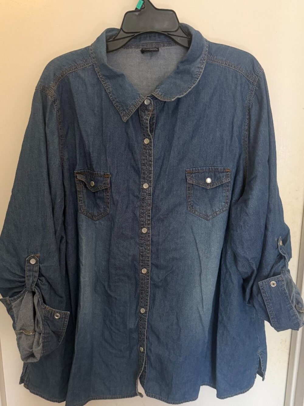 Faded Glory Denim Shirt W 4X
